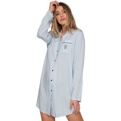 Vêtements Femme Pyjamas / Chemises de nuit Admas Chemise de nuit manches longues Winter Ocean Bleu