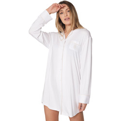 Femme Vêtements Vêtements de nuit Pyjamas Chemise nuit manches longues Soft Forest ivoire Pyjamas Chemises de nuit Admas en coloris Blanc 