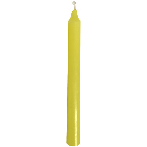 Maison & Déco Bracelet élastique Cristal Phoenix Import Bougie teintée dans la masse jaune Jaune