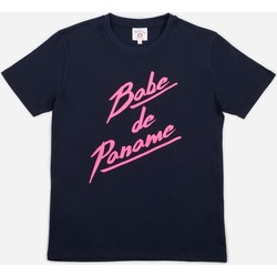 Vêtements Femme T-shirts & Polos Bons baisers de Paname T Shirt Babe De Paname Marine Bleu