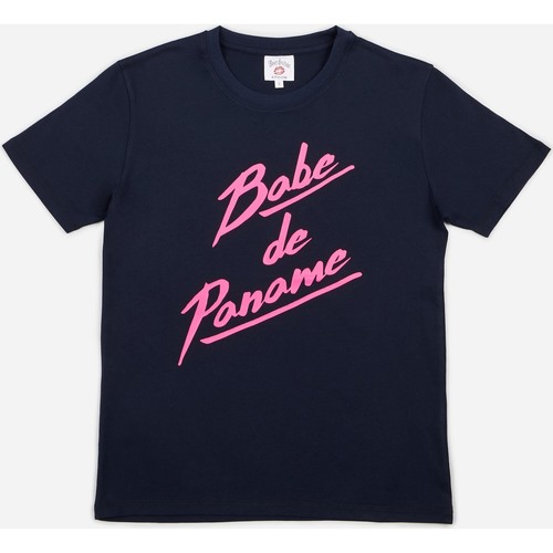 Vêtements Femme Men in Black and White Bons baisers de Paname T Shirt Babe De Paname Bleu