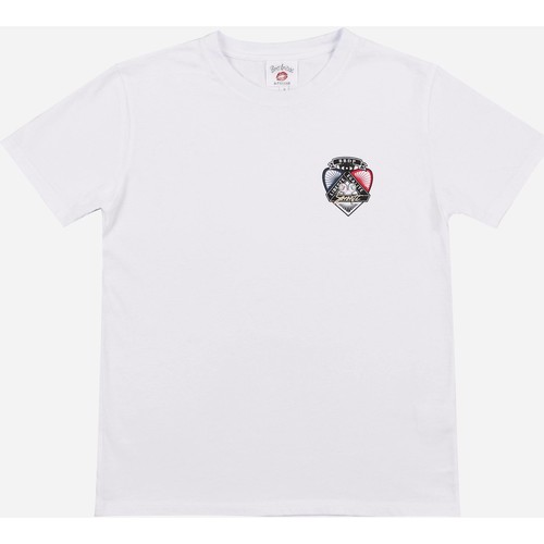 Vêtements Femme T-shirts & Polos Ton sur ton T Shirt Sororité Ecusson Blanc