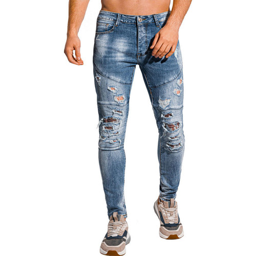 Vêtements Homme Jeans Homme | Jeans déchiré pour homme Jeans 1074 bleu - VG08666