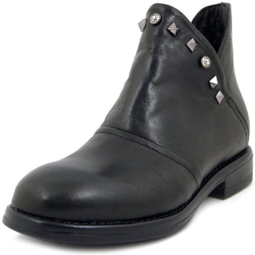 Chaussures Femme Boots Osvaldo Pericoli Femme Chaussures, Bottine, Cuir Douce -MO404 Noir