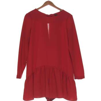 Vêtements Femme T-shirts manches courtes Zara combi-short  36 - T1 - S Rouge Rouge