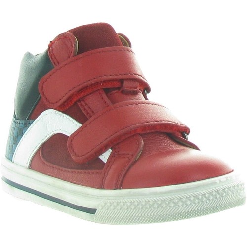 Enfant Acebo's 3174 Rouge - Chaussures Basket montante Enfant 93 