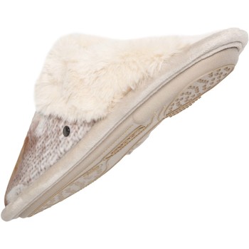 Isotoner Chaussons Mules fantaisie chat Beige