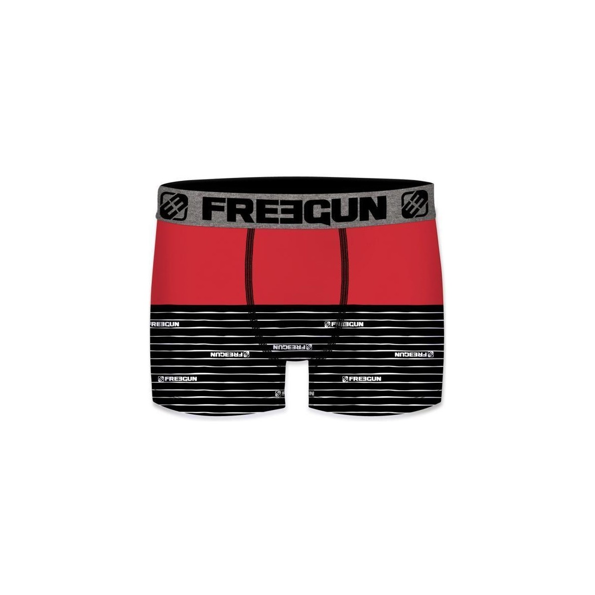 Sous-vêtements Garçon Boxers Freegun Boxer Garçon Microfibre WAVE1 Rouge Noir Rouge