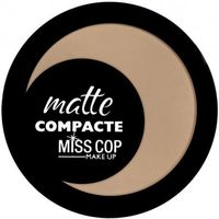 Beauté Femme Blush & poudres Miss Cop Poudre matifiante avec miroir & éponge   04 Beige   ... Autres