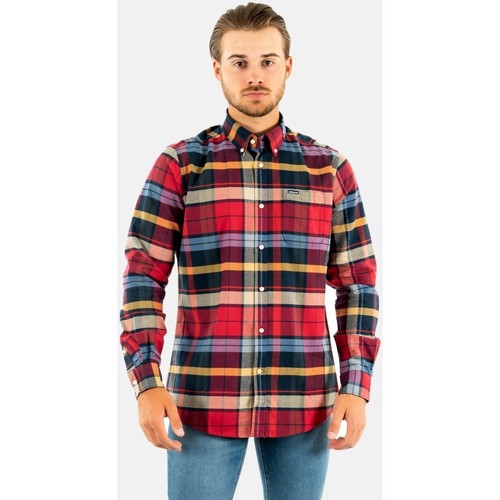 Barbour msh5036 Rouge - Vêtements Chemises manches longues Homme 39,90 €