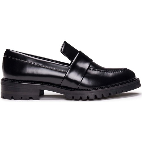 Chaussures Femme Derbies Smooth Leather Boot Elena_Black Noir