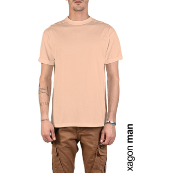 Vêtements Homme T-shirts manches courtes Xagon Man  Rose