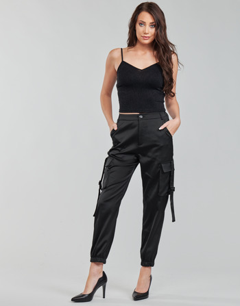 Pantalon a taille haute en cuir synthetique ‎Materiel Tbilisi‎ en coloris Noir Femme Vêtements Pantalons décontractés élégants et chinos Sarouels 