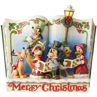Maison & Déco Statuettes et figurines Enesco Statuette Livre Mickey et Minnie - Disney Traditions Multicolore