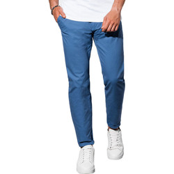 Vêtements Homme Chinos / Carrots Monsieurmode Pantalon chino homme Pantalon 894 bleu roi Bleu