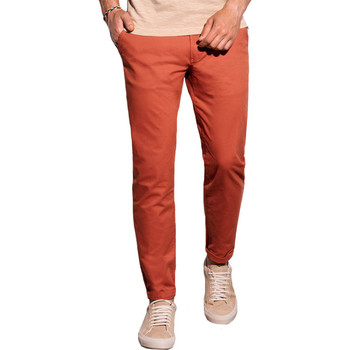 Vêtements Homme Chinos / Carrots Monsieurmode Pantalon chino homme Pantalon 894 rouge brique Rouge