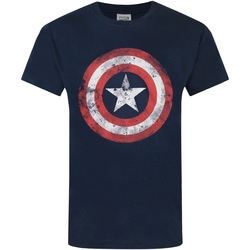 Vêtements Homme T-shirts manches longues Captain America NS4053 Bleu