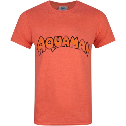 Vêtements Homme T-shirts manches longues Aquaman NS4069 Orange