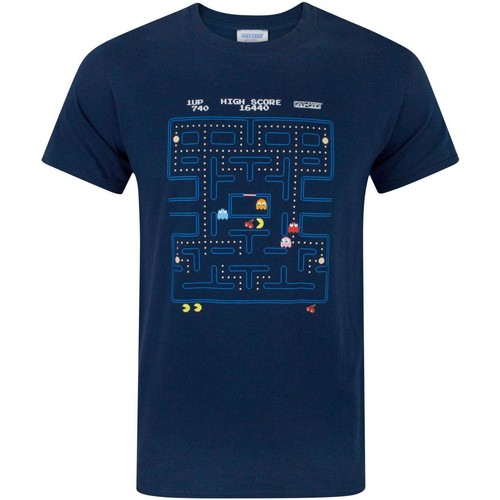 Vêtements Homme T-shirts manches longues Pac Man NS4119 Bleu