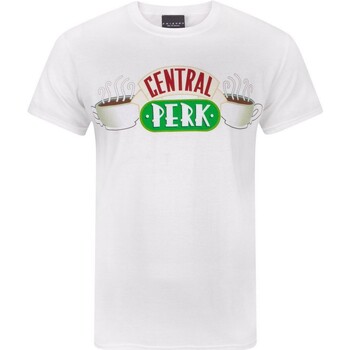 Vêtements Homme T-shirts manches longues Friends Central Perk Blanc