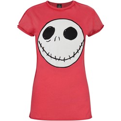 Vêtements Femme T-shirts manches longues Nightmare Before Christmas NS4240 Rouge