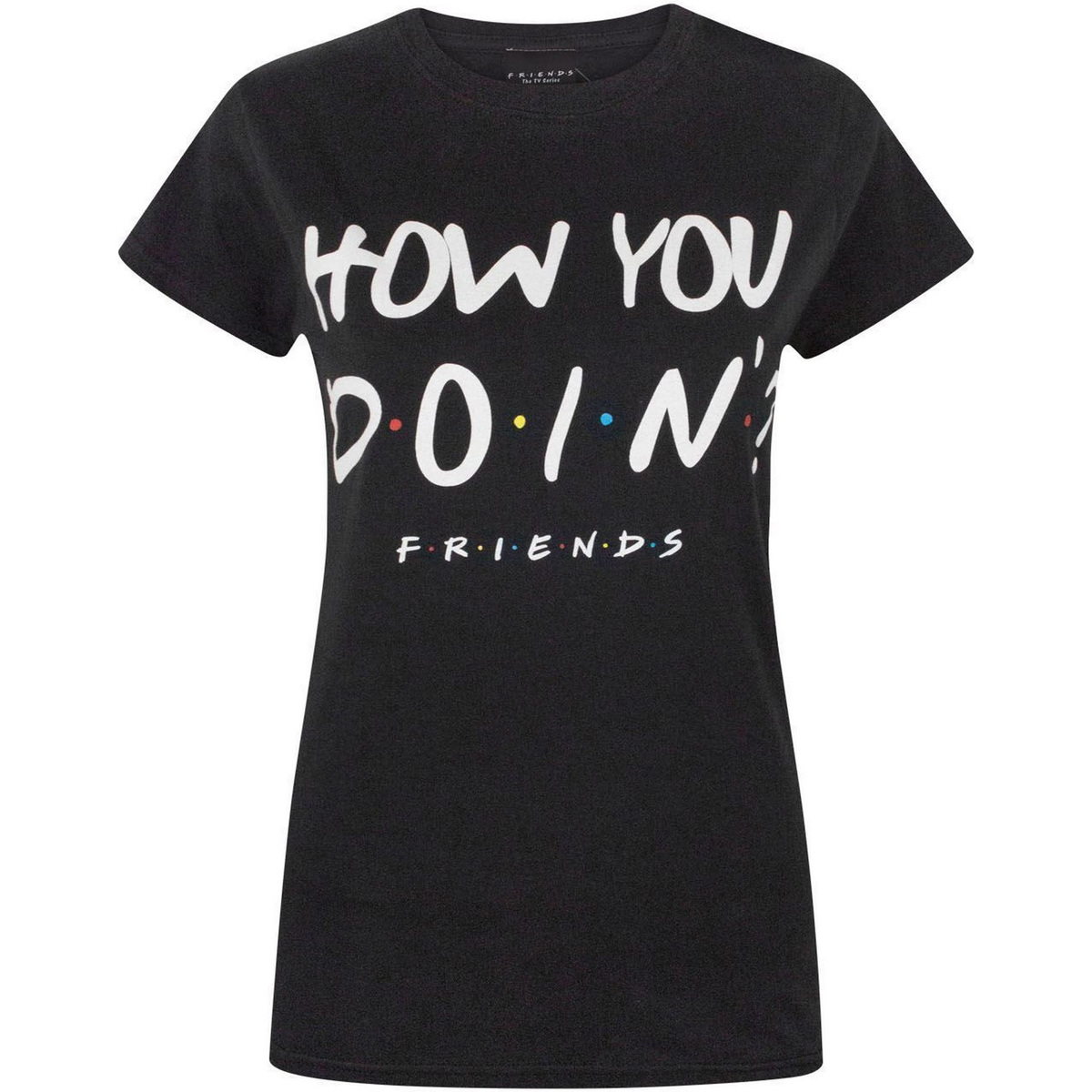 Vêtements Femme T-shirts manches longues Friends How You Doin Noir