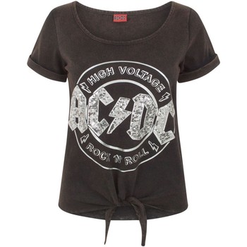 Vêtements Femme T-shirts manches courtes Ac/dc  Noir