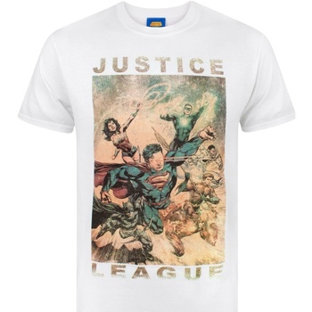 Vêtements Homme T-shirts manches longues Justice League NS4411 Blanc