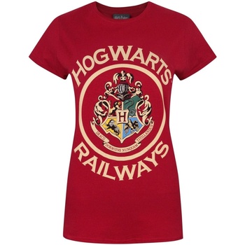 Vêtements Femme T-shirts manches courtes Harry Potter  Rouge