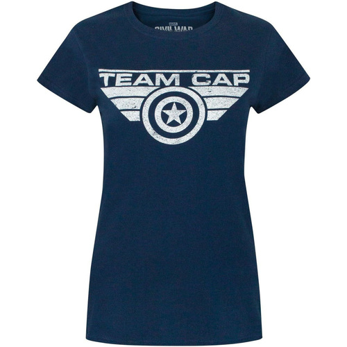Vêtements Femme T-shirts manches longues Captain America NS4540 Bleu