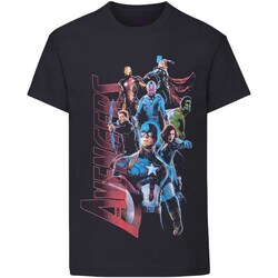 Vêtements Garçon T-shirts Gant courtes Marvel  Noir