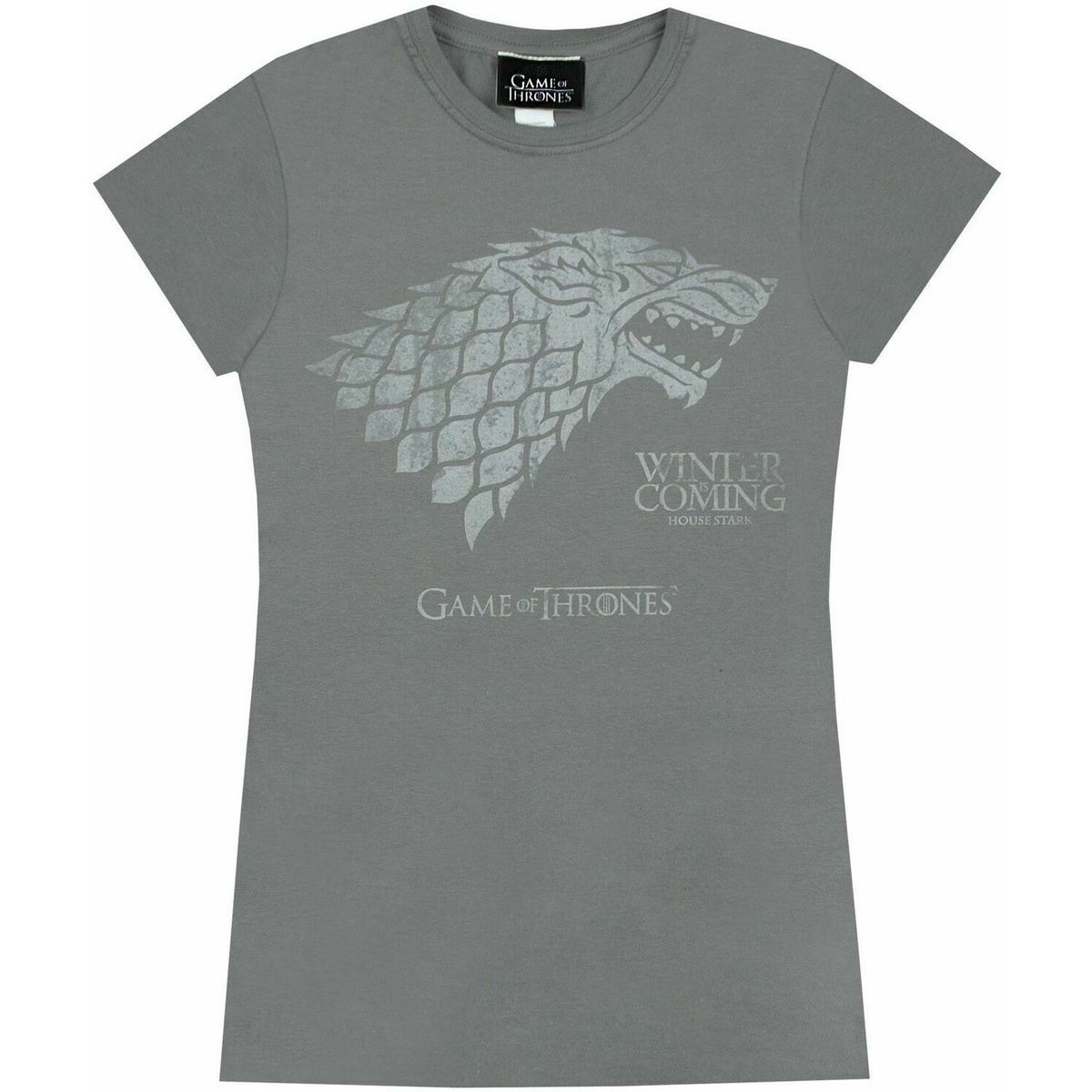 Vêtements Americana T-shirts manches longues Game Of Thrones Winter Is Coming Gris