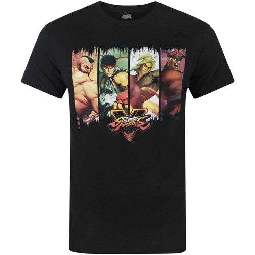 Vêtements Homme T-shirts manches longues Street Fighter NS4566 Noir