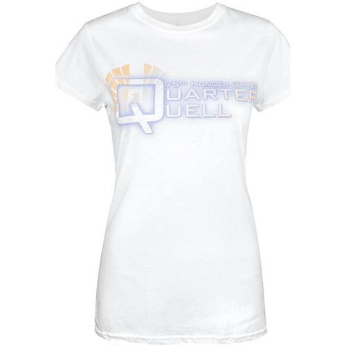 Vêtements Femme T-shirts manches longues Hunger Games 75th Quarter Quell Blanc