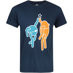 Vêtements Homme T-shirts manches longues Portal 2 Hi Five Bleu