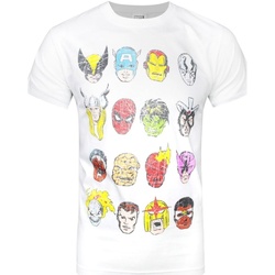 Vêtements Homme T-shirts manches courtes Marvel  Blanc