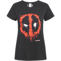 Vêtements Femme T-shirts manches courtes Deadpool  Noir