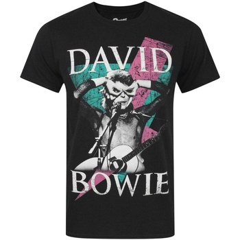 Vêtements Homme T-shirts manches courtes David Bowie  Noir