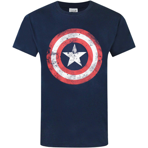 Vêtements Homme T-shirts manches longues Captain America NS4912 Bleu