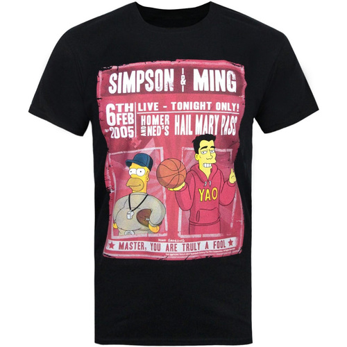Vêtements Homme T-shirts manches longues The Simpsons Simpson & Ming Noir