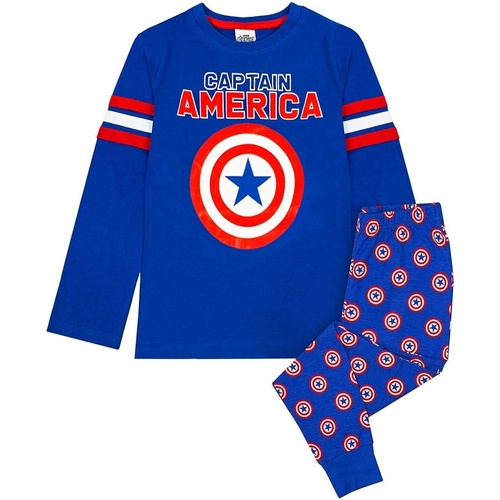 Vêtements Garçon Pyjamas / Chemises de nuit Captain America  Bleu