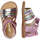 Chaussures Fille Sandales et Nu-pieds Naturino RUBINO-sandale semi-ouverte en cuir rose