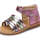Chaussures Fille Arthur & Aston RUBINO-sandale semi-ouverte en cuir rose