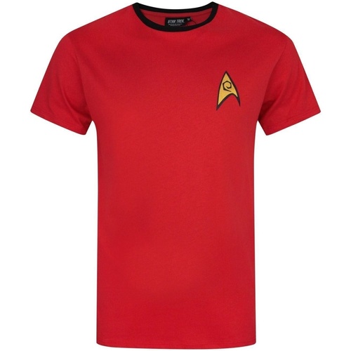 Vêtements Homme T-shirts manches longues Star Trek  Rouge