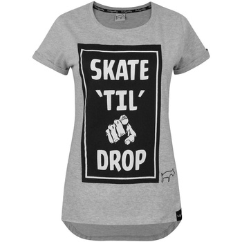 Vêtements Femme T-shirts manches longues Two Legged Dog Skate Til You Drop Gris