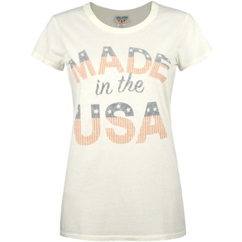 Vêtements Femme T-shirts manches longues Junk Food Made In The USA Blanc