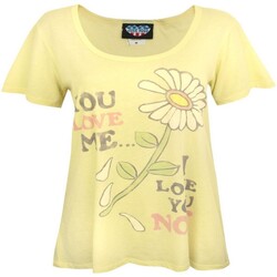 Vêtements Femme T-shirts manches longues Junk Food You Love Me I Love You Multicolore