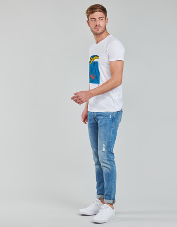 FmedShops !, Vêtements T | Yurban SUPERMAN PEDREUX Blanc - shirts manches  courtes Homme 12 - 00 € - Livraison Gratuite - superdry vintage logo cali  stripe hoodie m2011136a rua