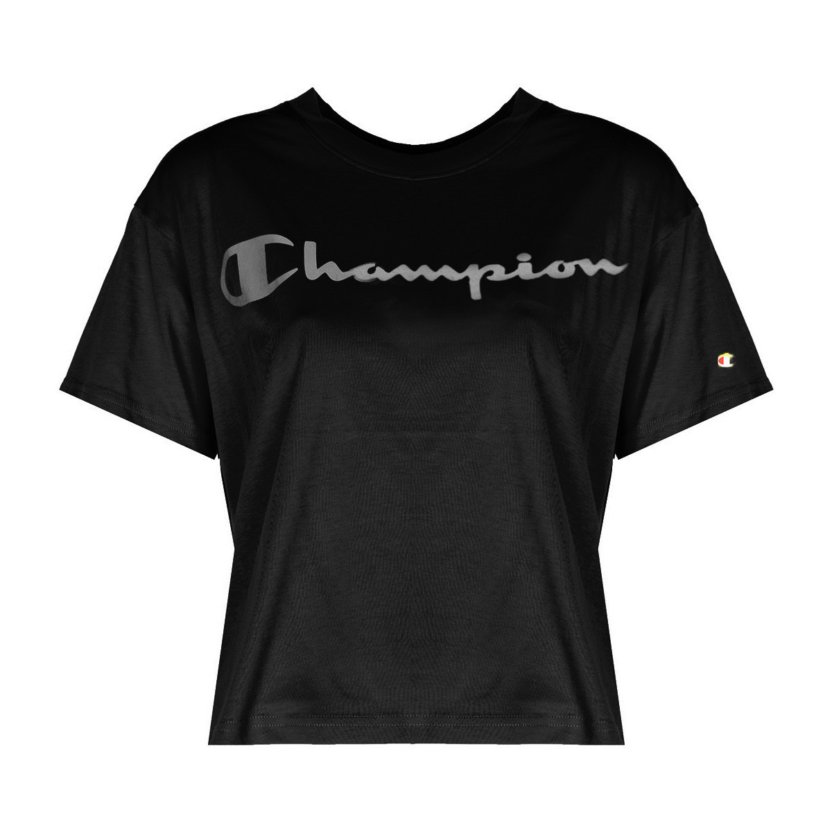 Vêtements Femme T-shirts manches courtes Champion 113290 Noir