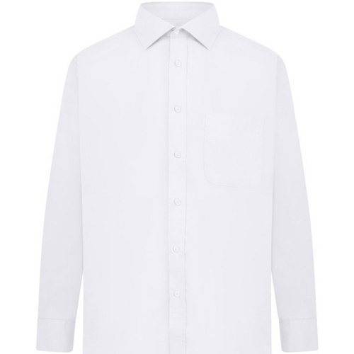 Vêtements Homme Chemises manches longues Absolute Apparel AB117 Blanc